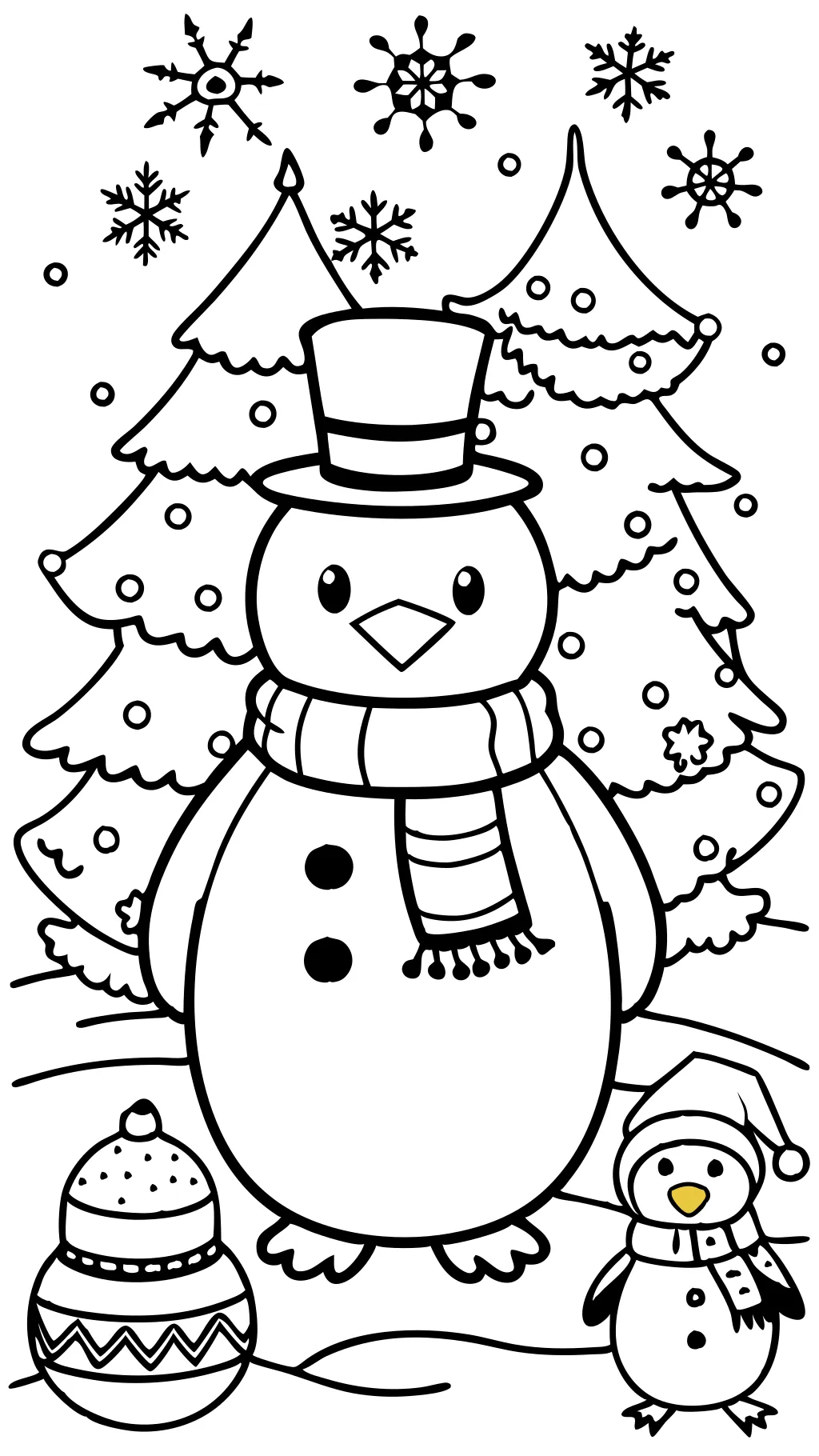 childrens christmas coloring pages